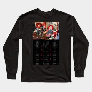 Raggedy Ann & Andy • 2024 Year-at-a-glance Calendar Long Sleeve T-Shirt